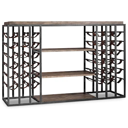 Wine Rack with Storage for 36 Wine Bottles